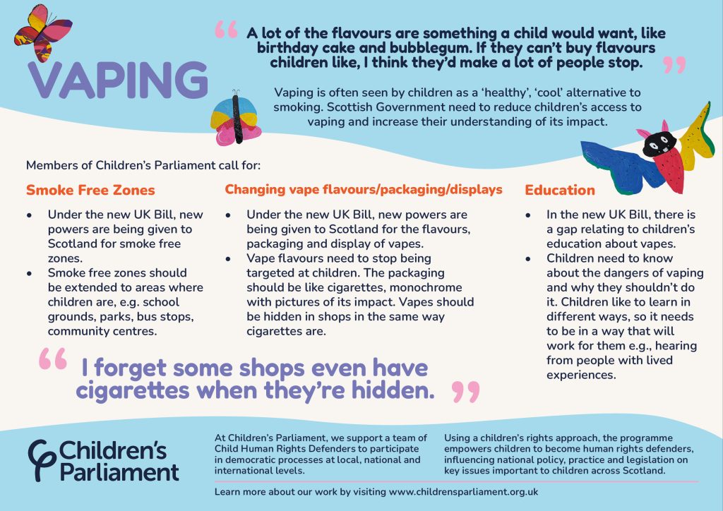 Children's Parliament Calls to Action on Vaping, 2025