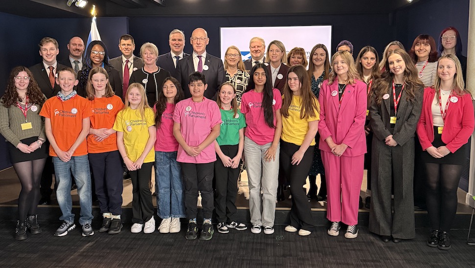 The Scottish Government Cabinet Ministers meet with Members of Chlidren's Parliament and representatives from the Scottish Youth Parliament for the annual children and young people cabinet meeting.
