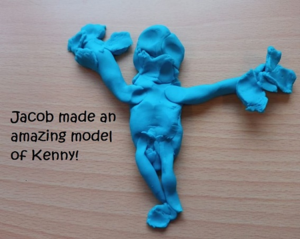 Jacob's play-dough model.