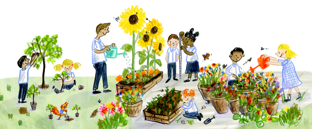 Emily Mackenzie illustration for Children's Parliament.